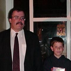 Ian and David outside St. John's